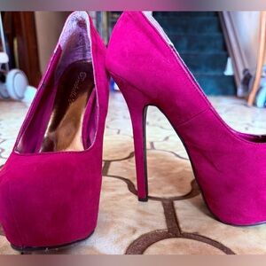 Burgundy High Heels